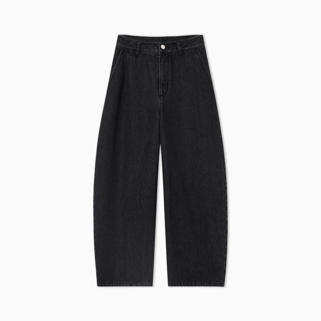Damen Weit geschnittene Jeans mit hohem Bund Drune
