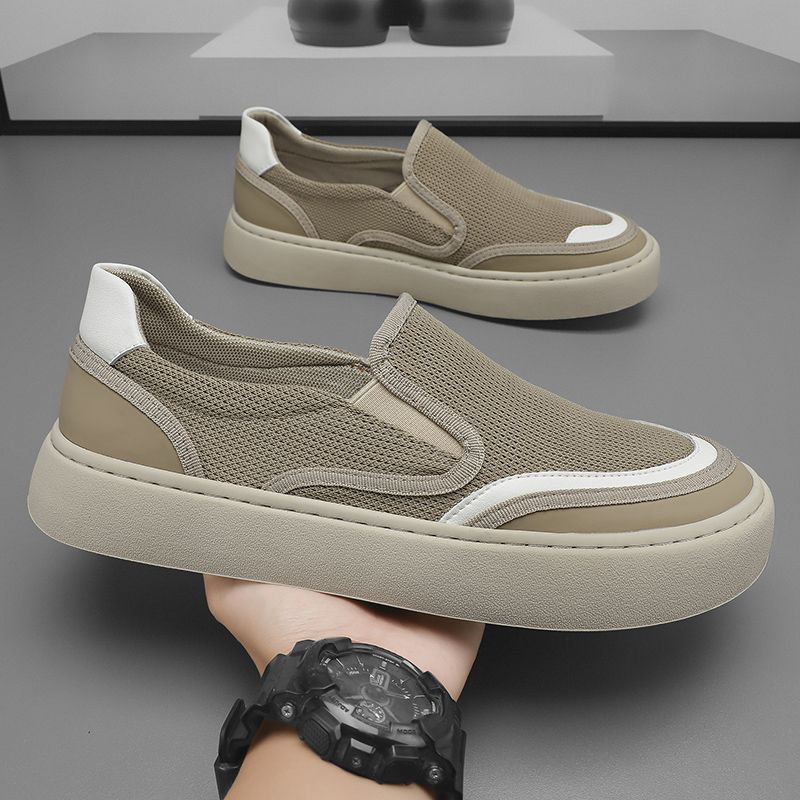 Damen Bequeme Slip-On Sneakers mit atmungsaktiver Netzstruktur Drune