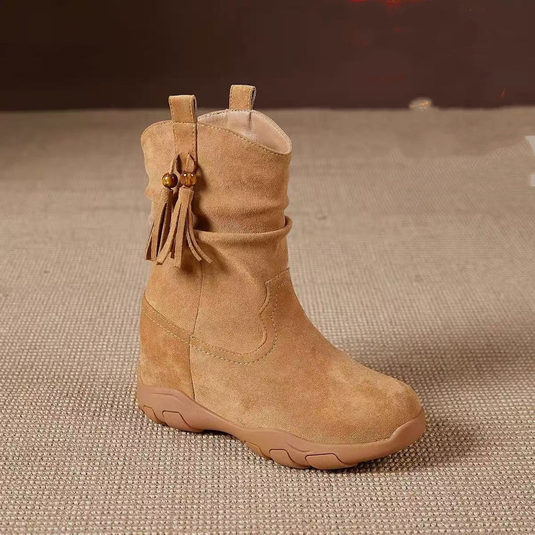Damen Elegante und komfortable Winterstiefel Drune