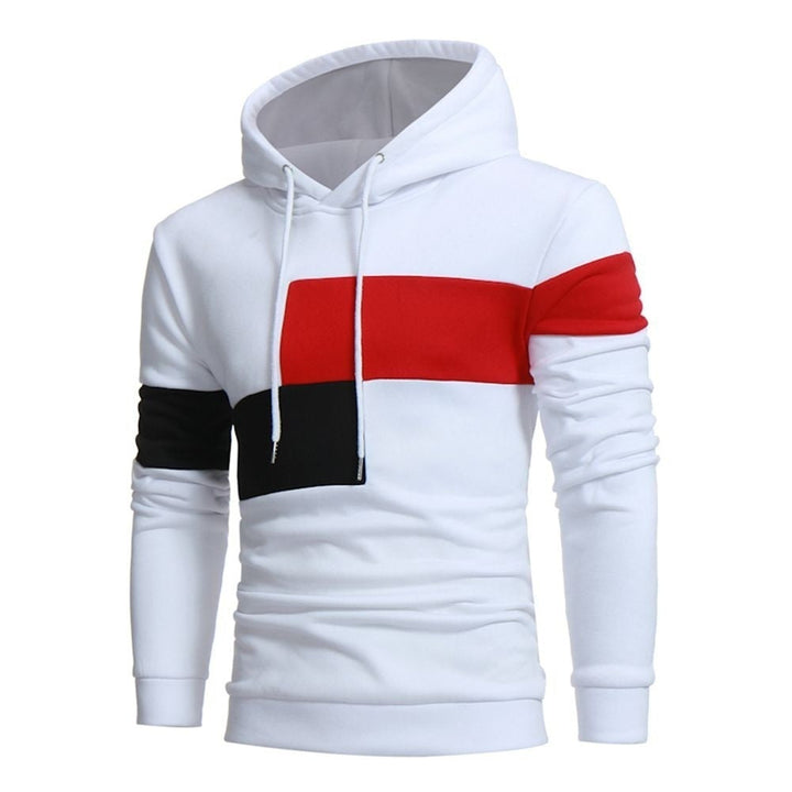 Herren sportlicher Kapuzenpullover mit Farbblockdesign Drune