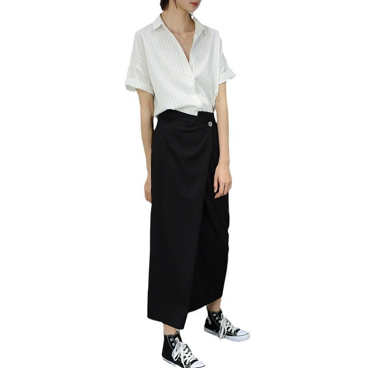 Damen Elegante und bequeme Bluse mit schickem Kragen Drune