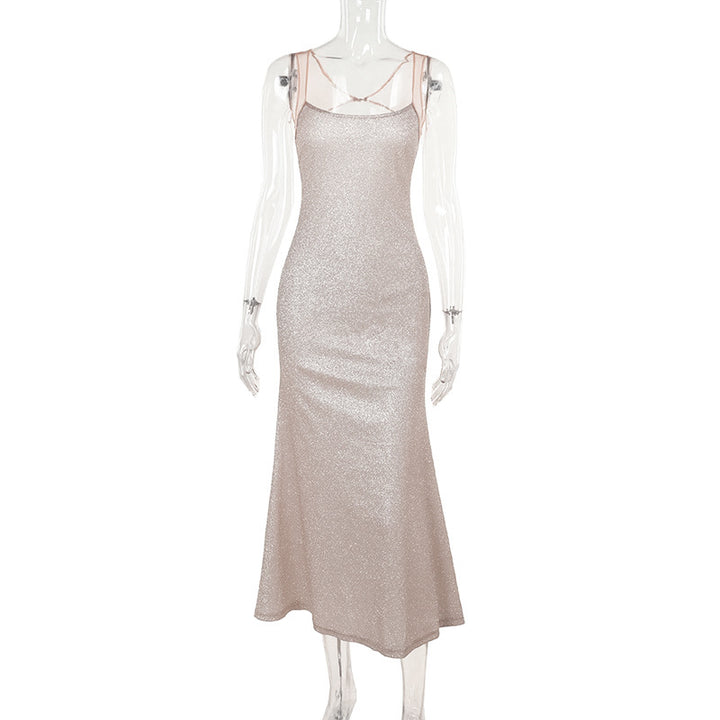 Damen Glitzerndes Maxikleid mit glamourösem Schnitt Drune