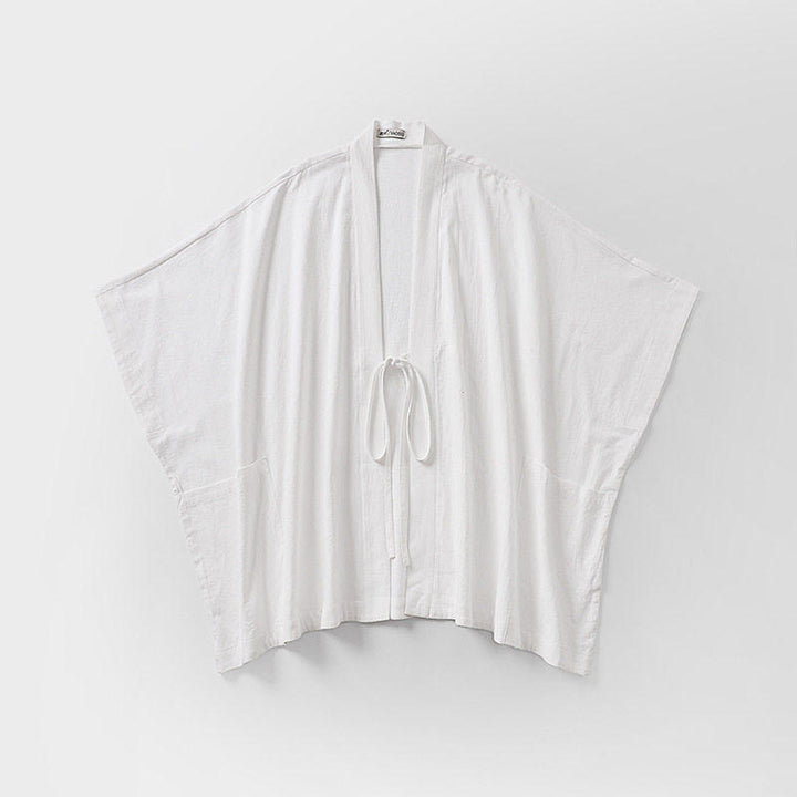 Damen Oversize Kimono-Cardigan mit Bindegürtel und Eingrifftaschen Drune