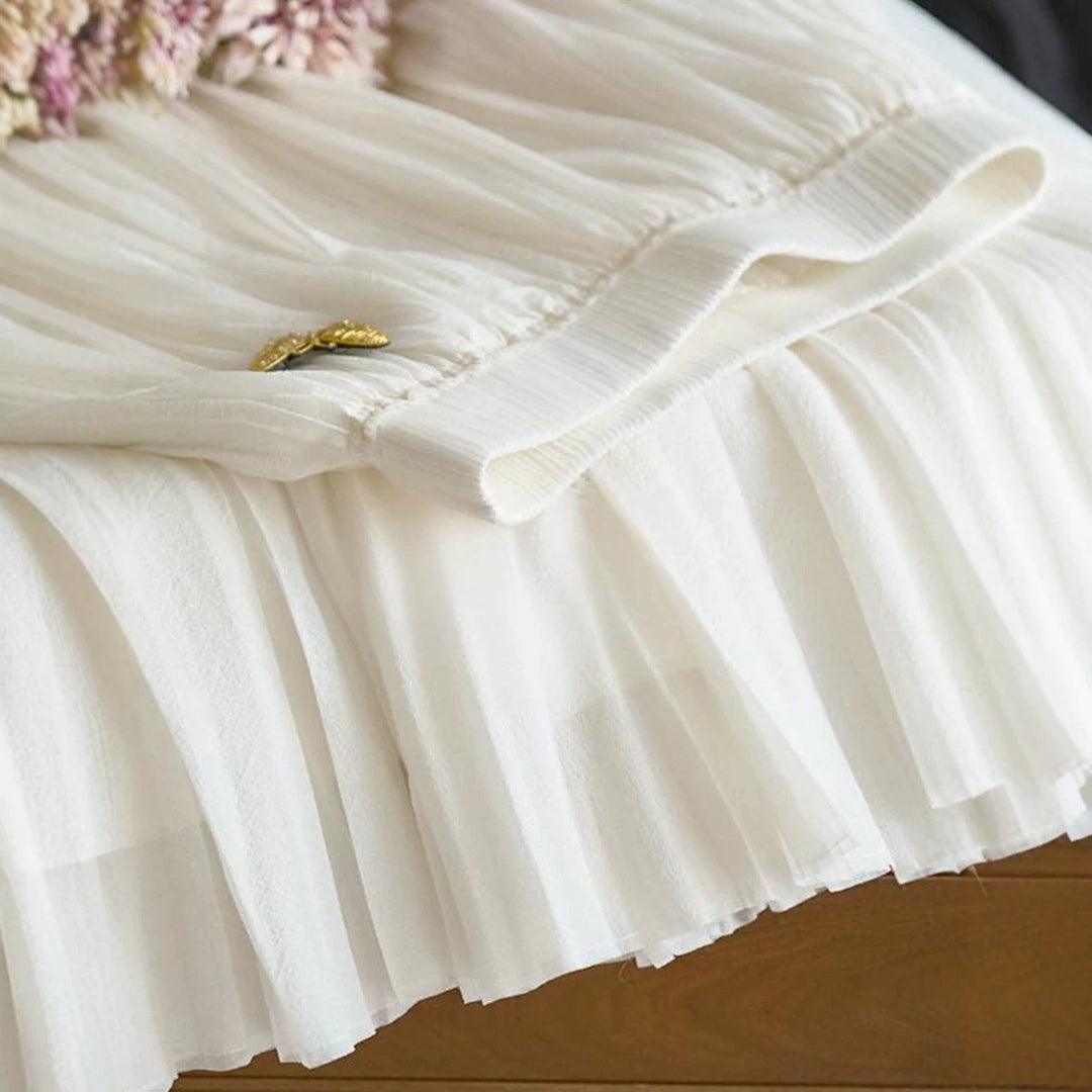 Damen Eleganter und fließender Maxirock Drune