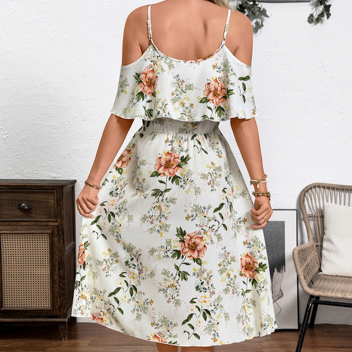 Damen Verspieltes Blumen-Überwurfkleid Drune