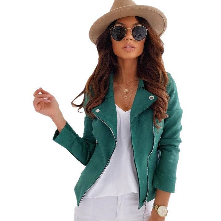 Damen elegante und trendige jacke im Biker-Stil Drune