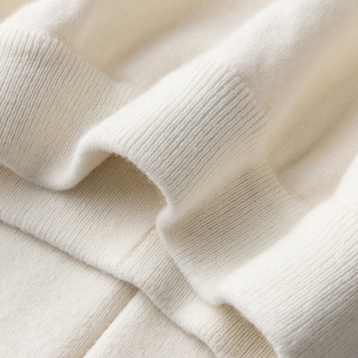 Damen Weite Strickhose mit hohem Bund und kaschmirähnlicher Weichheit Drune