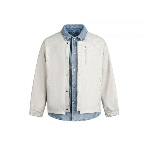 Herren Lagenjacke mit Velourslederoptik und integriertem Jeansfutter Drune