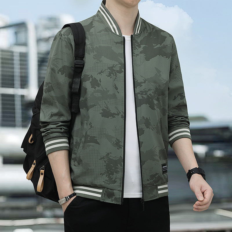 Herren Camouflage Bomberjacke Drune