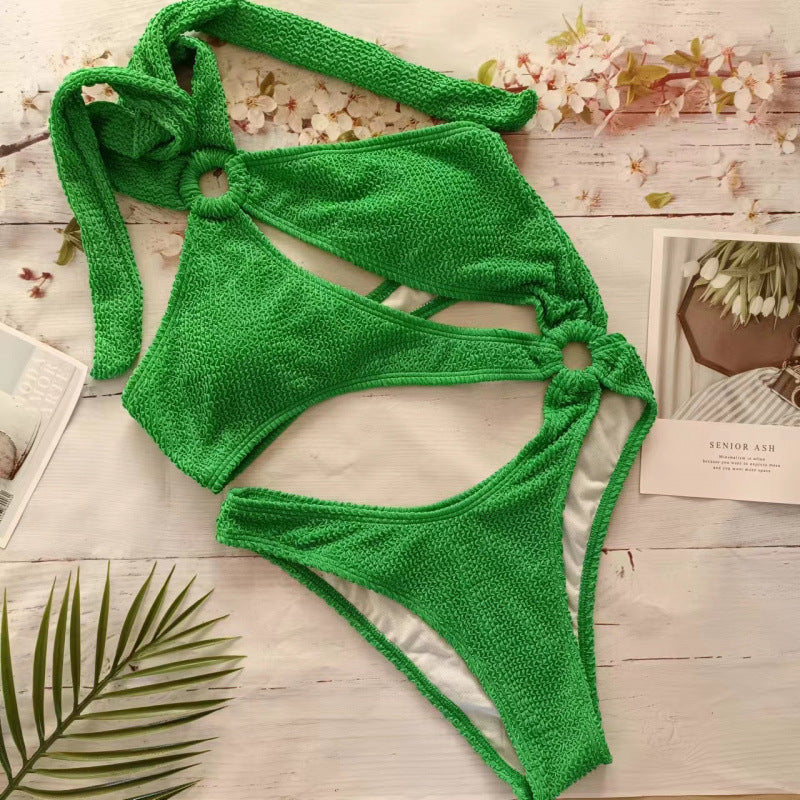 Damen Triangel-Bikini mit aufregendem Cut-Out und elastischem Stoff Drune