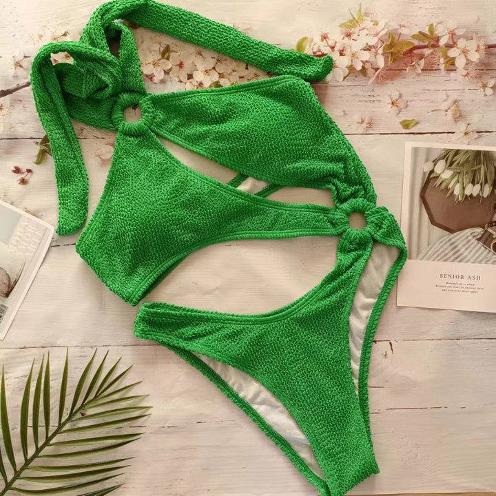 Damen Triangel-Bikini mit aufregendem Cut-Out und elastischem Stoff Drune
