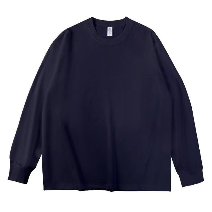 Unisex Oversize-Langarm-Sweatshirt mit Rundhalsausschnitt und gerippten Bündchen Drune