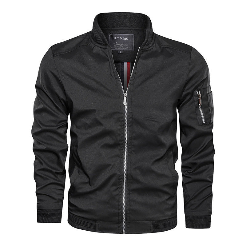 Herren Modische Bomberjacke mit funktionalen Taschen Drune