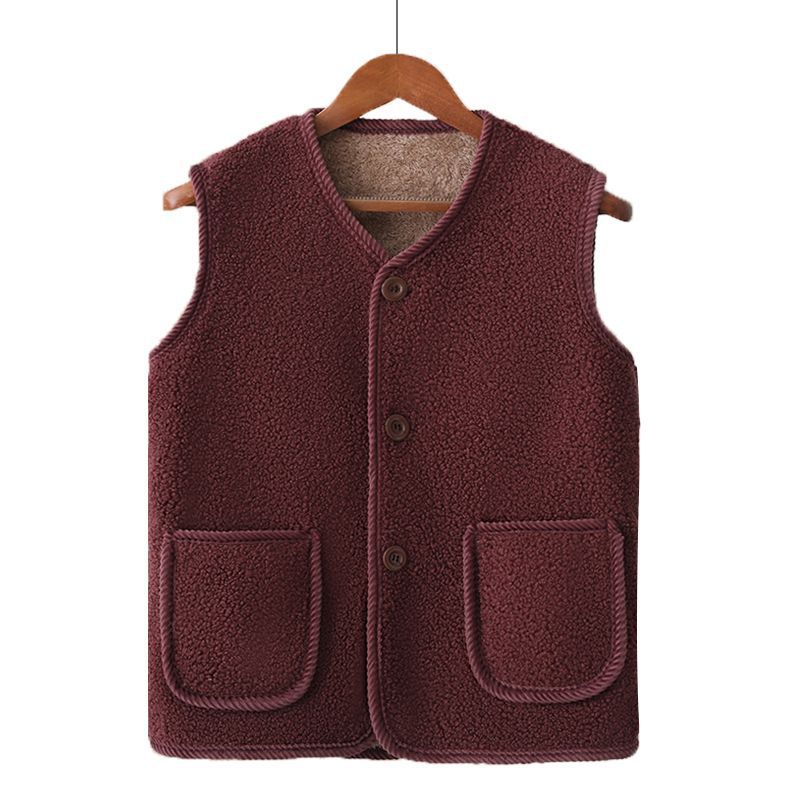 Damen Kuschelige Weste aus Teddyfleece Drune