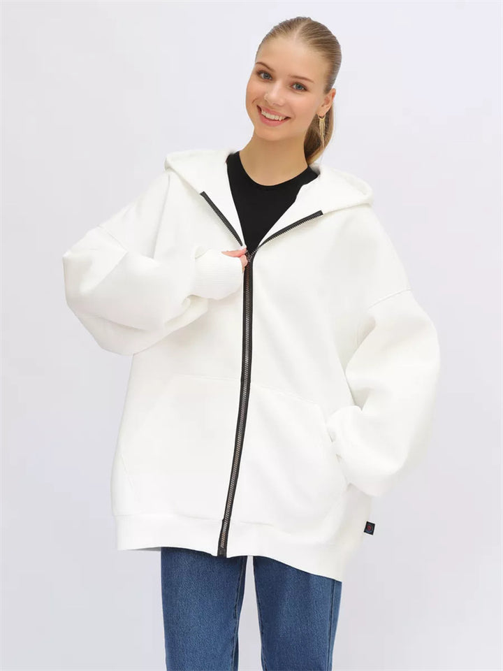 Damen Oversized Kapuzenjacke Drune