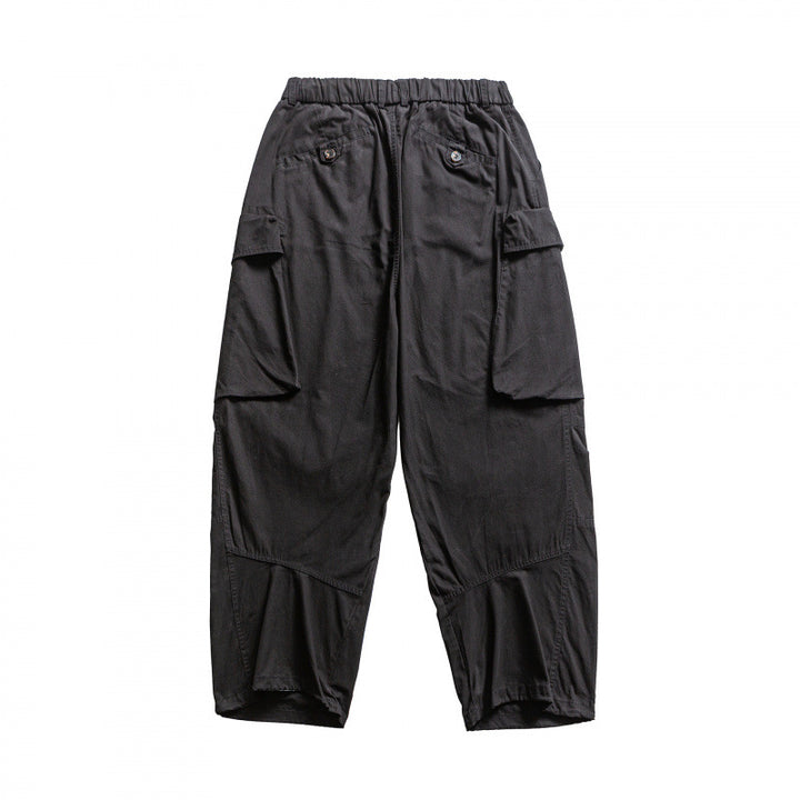 Herren Baggy-Cargo-Hose mit elastischem Bund, Kordelzug und verstärkten Kniepartien Drune