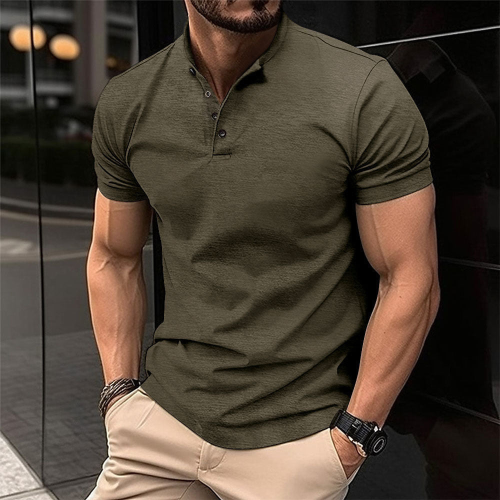 Herren Polohemd mit Knopfleiste und Kurzarm Drune