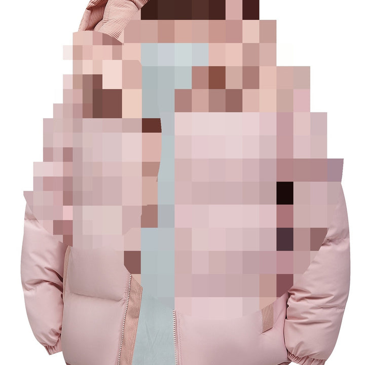 Herren Wattierte Steppjacke mit Cordbesatz, hohem Kragen & Thermofutter Drune