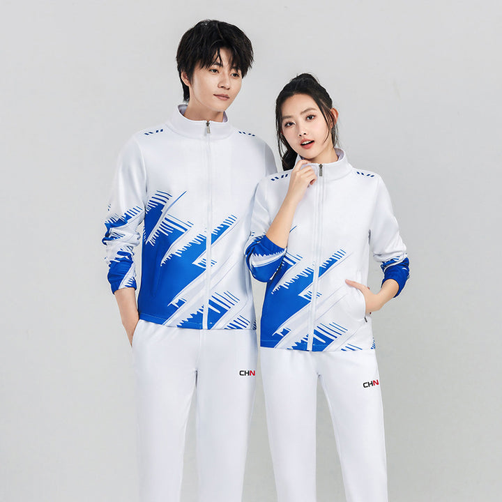 Unisex Sportliches Trainings-Set aus Funktionsjacke und lässiger Jogginghose Drune