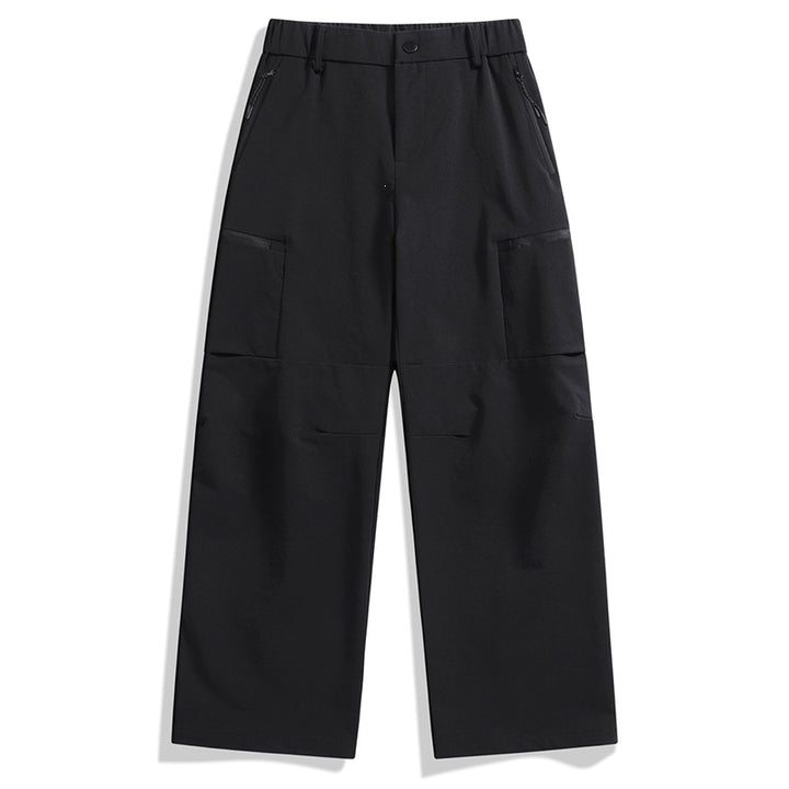 Herren Technische Utility-Cargo-Hose mit weitem Bein, elastischem Bund & Reißverschlusstaschen Drune