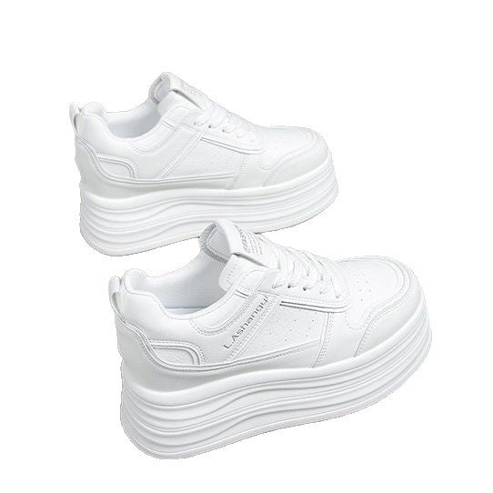 Damen Hochmodische Plateau Sneakers mit eleganter Silhouette Drune