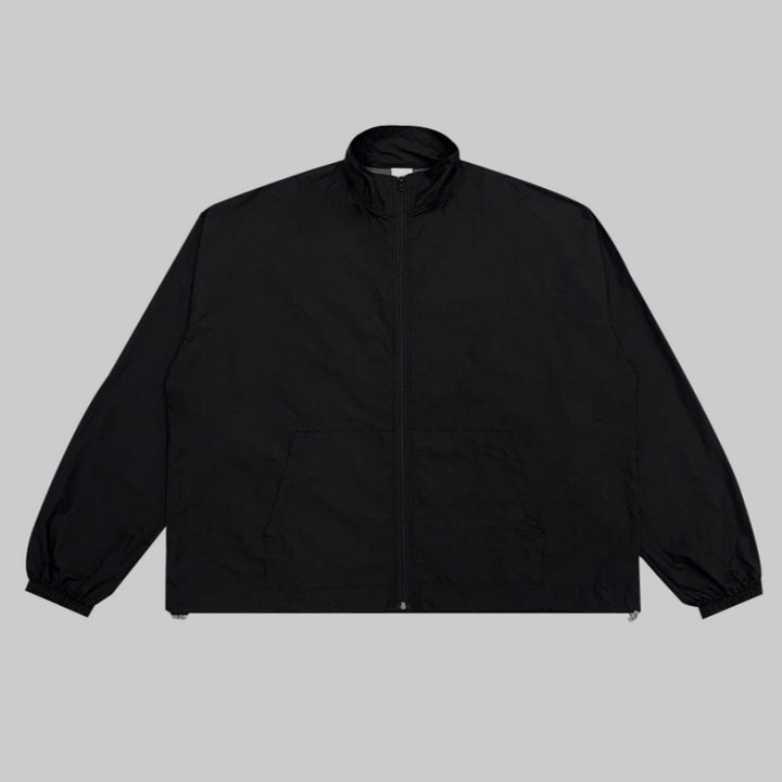 Damen lässige Zip-Übergangsjacke mit hohem Kragen Drune