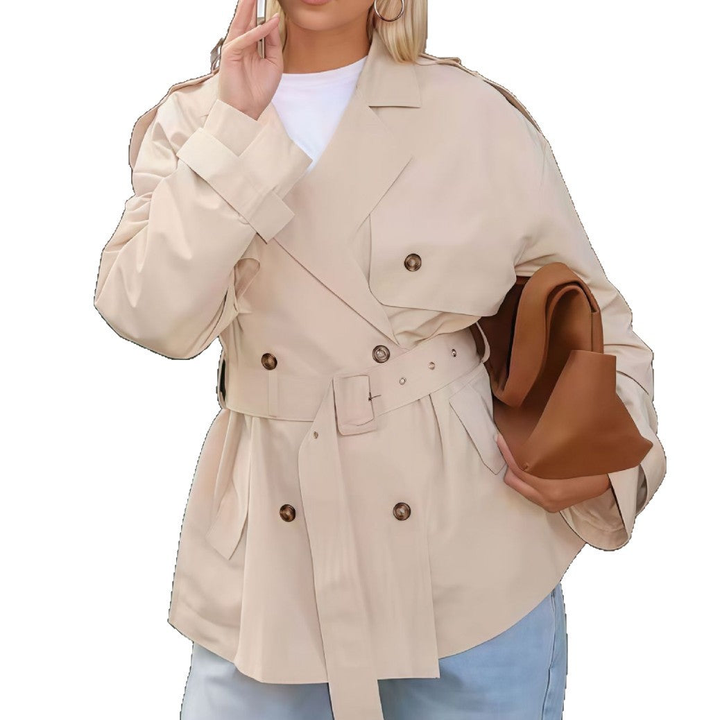 Damen Trenchcoat mit modischem Schnitt und taillierter Silhouette Drune