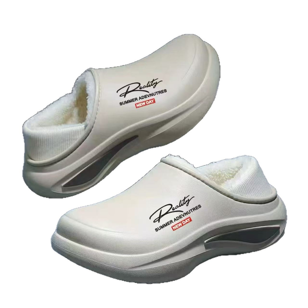 Damen Wasserdichte gefütterte Thermo‑Clogs mit weichem Schaftkragen und stoßdämpfender Leichtsohle Drune