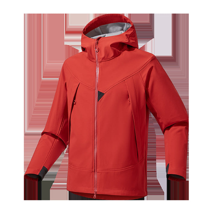 Herren Leichte Softshell‑Hoodiejacke mit winddichter atmungsaktiver Membran und ergonomischem Schnitt Drune