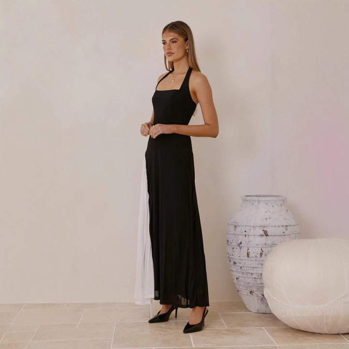 Damen Abendkleid mit asymmetrischem Schnitt und eleganten Akzenten Drune