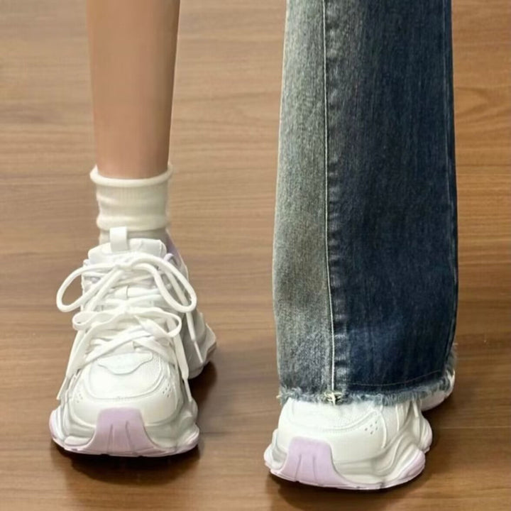 Damen Chunky Sneakers mit bequemer Passform und strapazierfähigem Obermaterial Drune