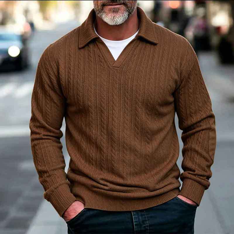 Herren Klassiker Strickpullover Drune
