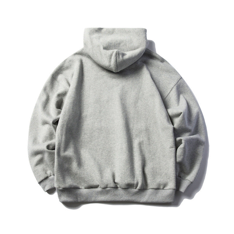 Unisex Oversize Kapuzenpullover mit Collegiate-Print und Kängurutasche Drune