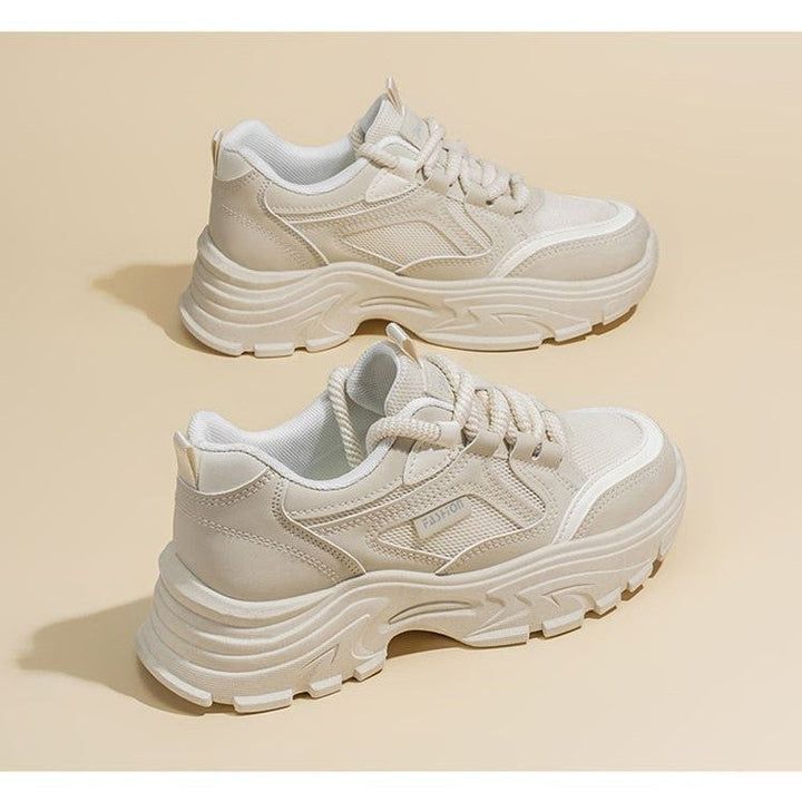 Damen Chunky Sneakers mit dämpfender Sohle und atmungsaktiver Obermaterialstruktur Drune