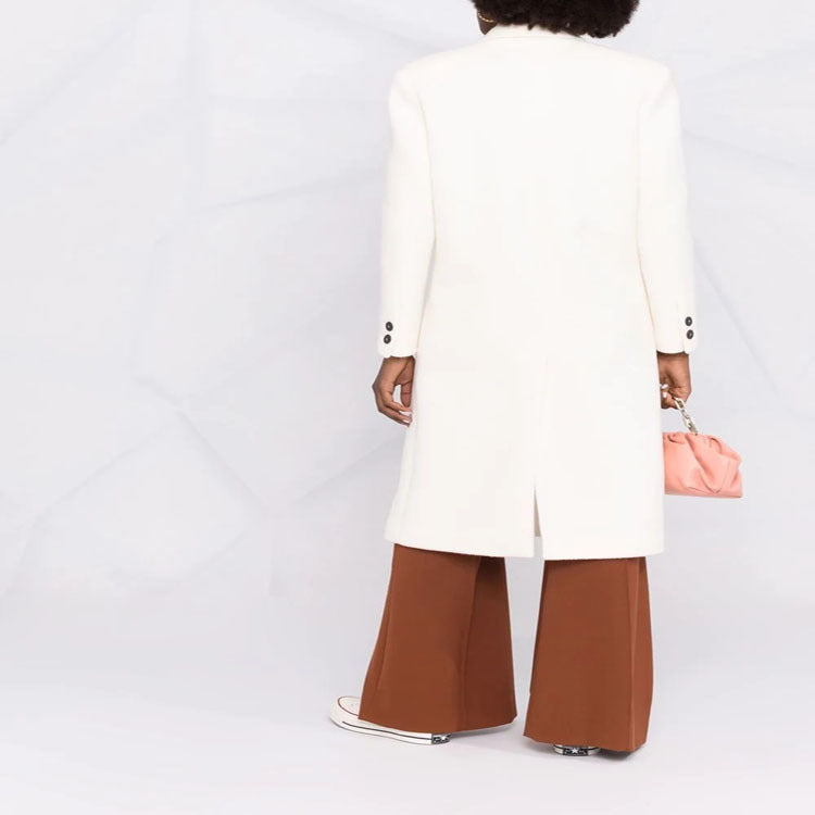Damen Hochtaillierte fließende Palazzo‑Hose mit weitem Bein und elegantem Fall Drune