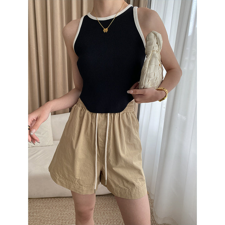 Damen lässiges T-Shirt und Shorts-Set mit kreativen Grafiken Drune