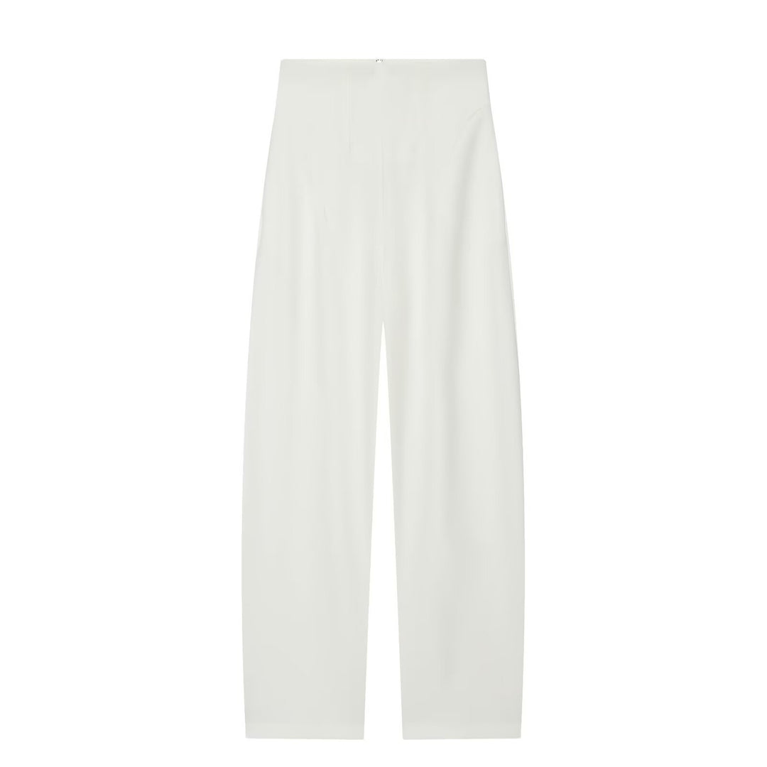 Damen Hochtaillierte weite Culotte‑Hose mit Frontreißverschluss und schmeichelnder Bundpassform Drune