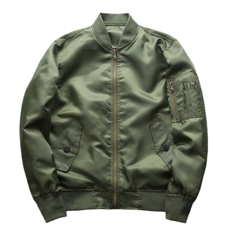 Herren Bomberjacke aus wasserabweisendem Nylon mit Ärmeltasche Drune