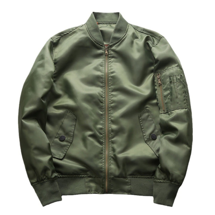 Herren Bomberjacke aus wasserabweisendem Nylon mit Ärmeltasche Drune