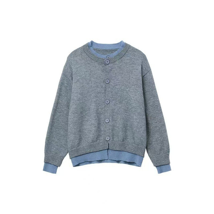 Damen Oversized Strickjacke mit Knopfleiste Drune
