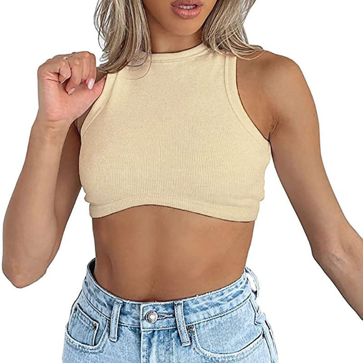 Damen sportliches Crop-Top Drune