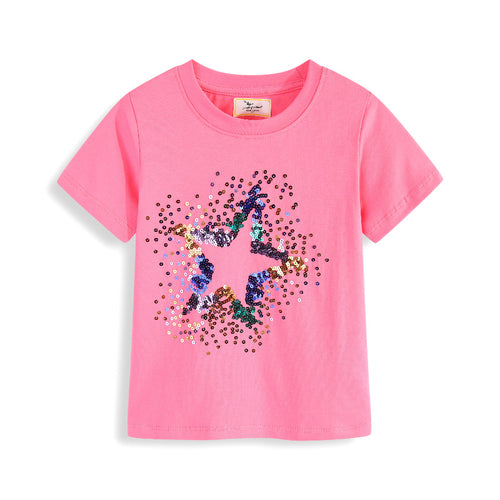 Mädchen T-Shirt mit funkelndem Sternenmotiv Drune