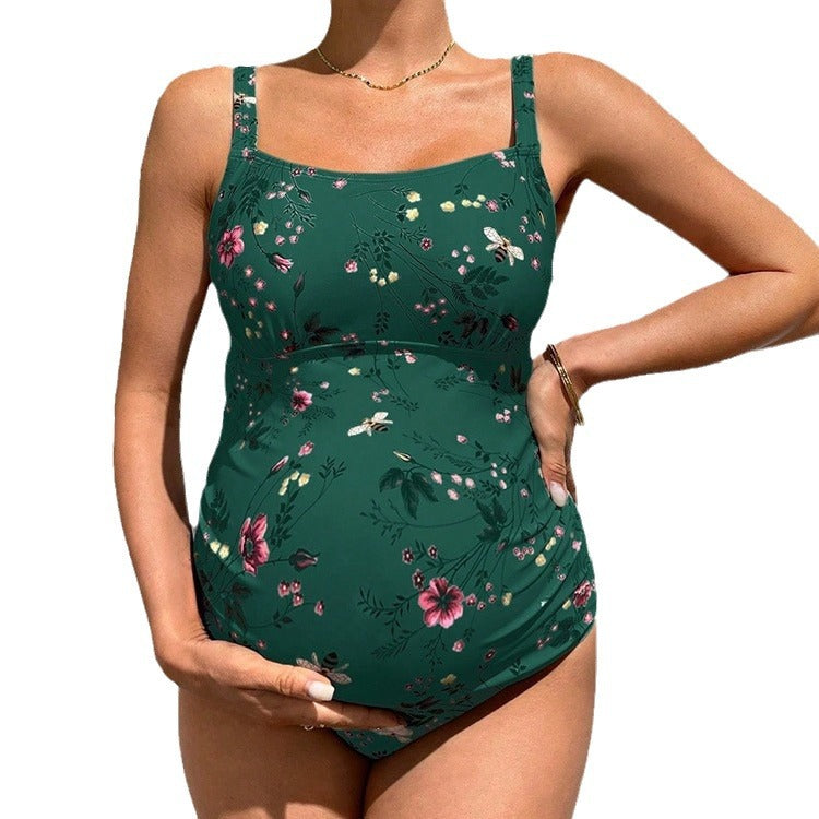 Damen Einteiliger Schwimmbadeanzug für Schwangere Drune