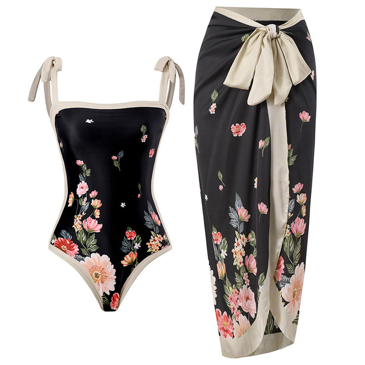 Damen Eleganter Schwimmanzug mit floralem Design Drune