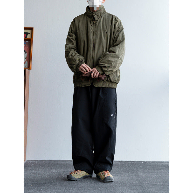 Herren Bequeme Steppjacke mit hohem Kragen Drune