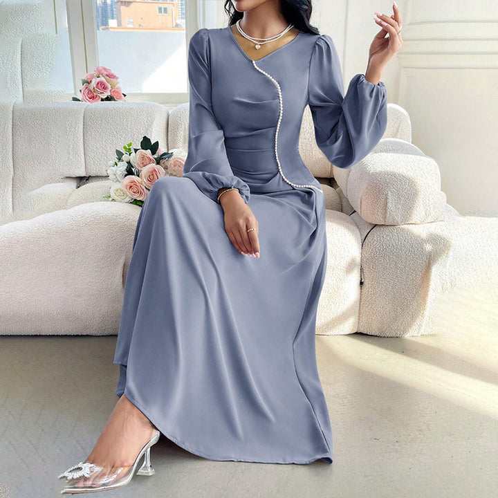 Damen Elegantes Maxikleid mit besonderem Ausschnitt Drune