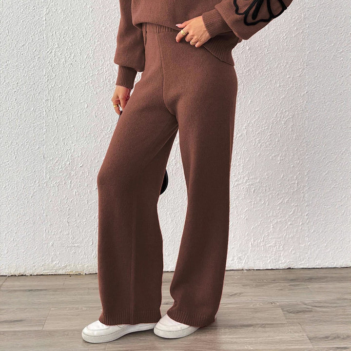 Damen Weite Strickhose Drune