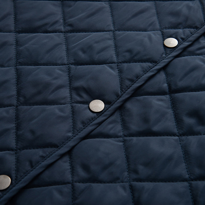 Damen Steppjacke aus weichem Material mit kontrastierendem Kragen und praktischen Taschen Drune
