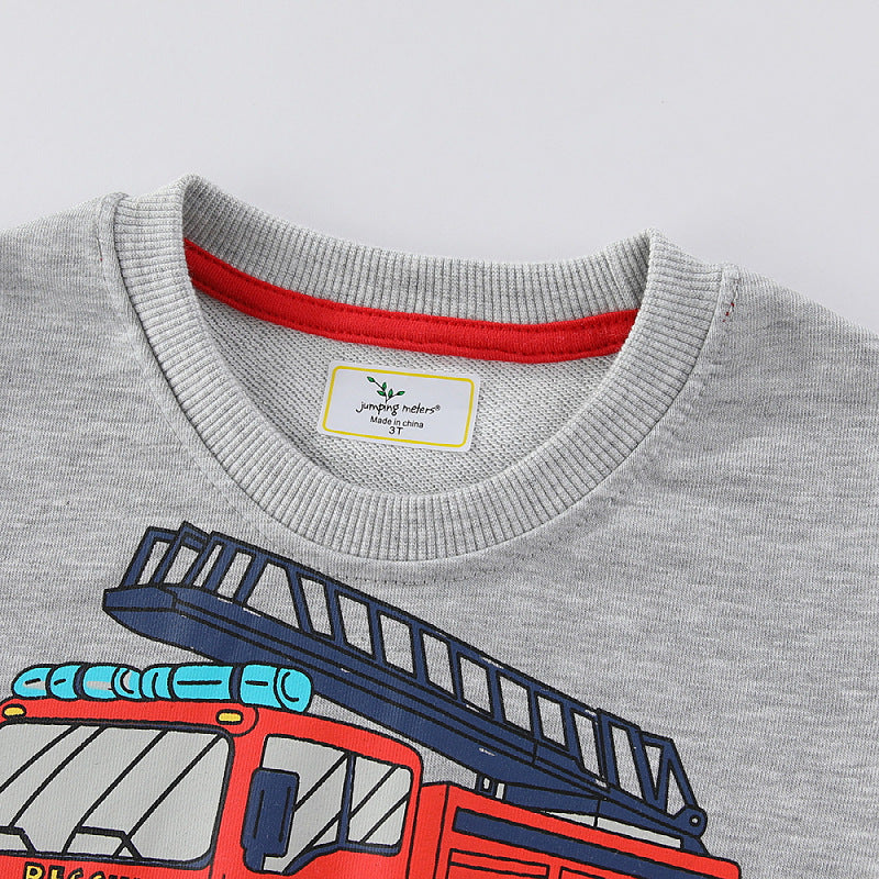 Jungen Sweatshirt mit coolem Feuerwehrdesign Drune