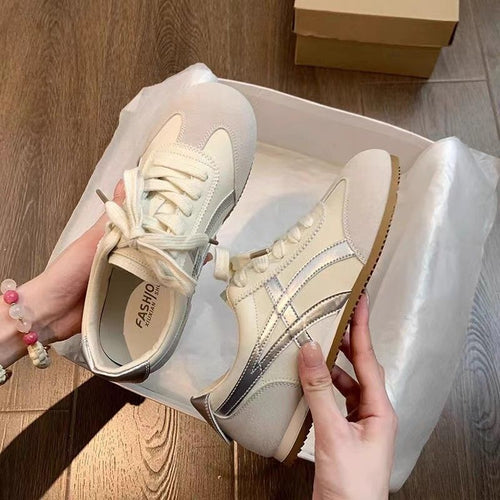 Damen komfortable Sneakers im Retro-Style mit atmungsaktiven Obermaterialien Drune